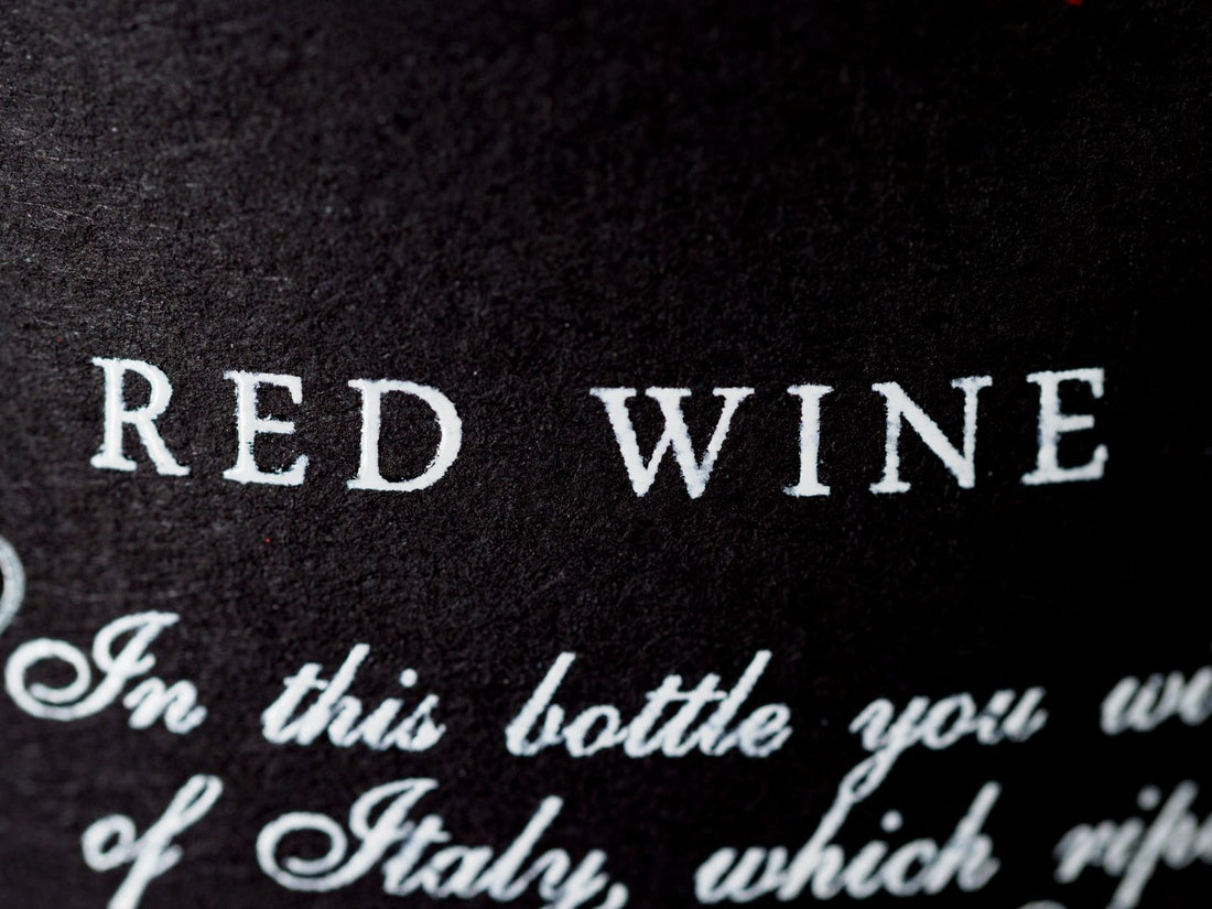 Close-up of a wine label – photo by Brett Jordan, Pexels