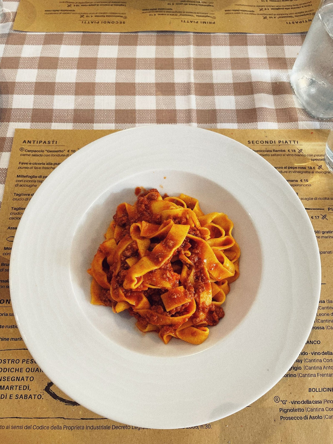 Tagliatelle with ragù served in Bologna – photo by Tugce Turan, Pexels