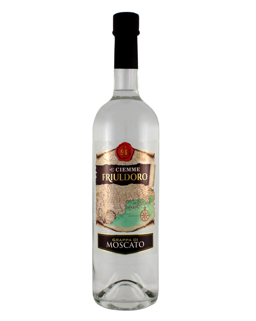 Bottle of Friuldoro Grappa di Moscato by Ciemme Liquori