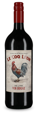 Vin de France Rouge "Le Coq Léon" [Litre bottle] - Le Coq Léon