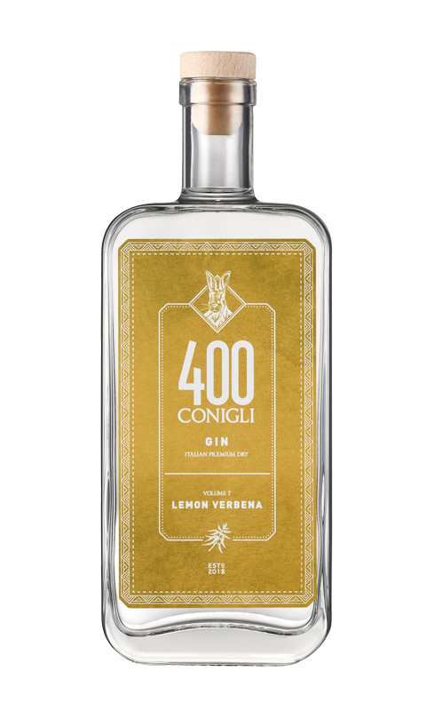 Bottle of 400 Conigli Lemon Verbena gin