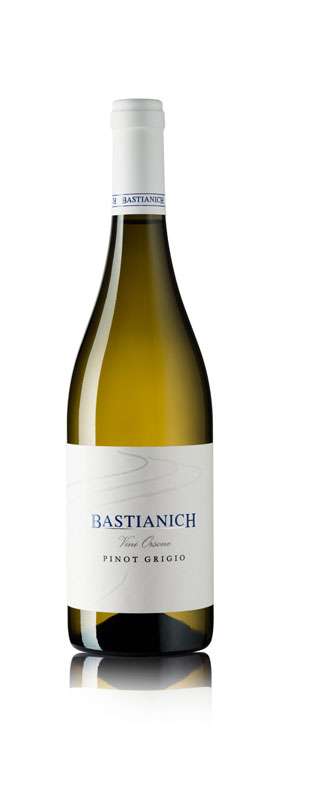 Bottle of Pinot Grigio by Bastianich