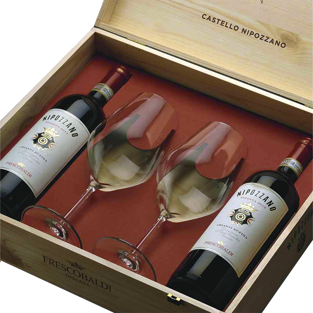 Chianti Rufina Riserva "Nipozzano" 2020 - Frescobaldi [gift box with 2 bottles and 2 glasses]