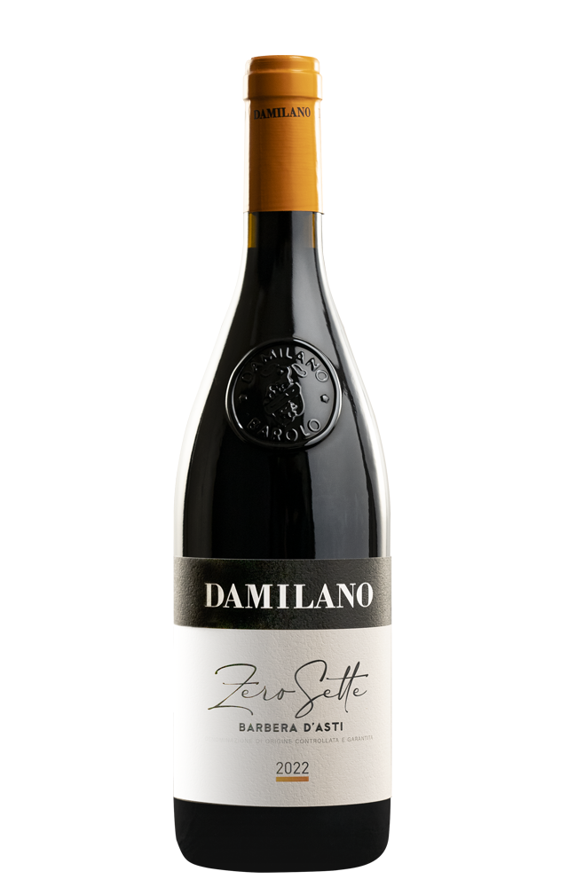 Bottle of Barbera d'Asti ZeroSette by Damilano