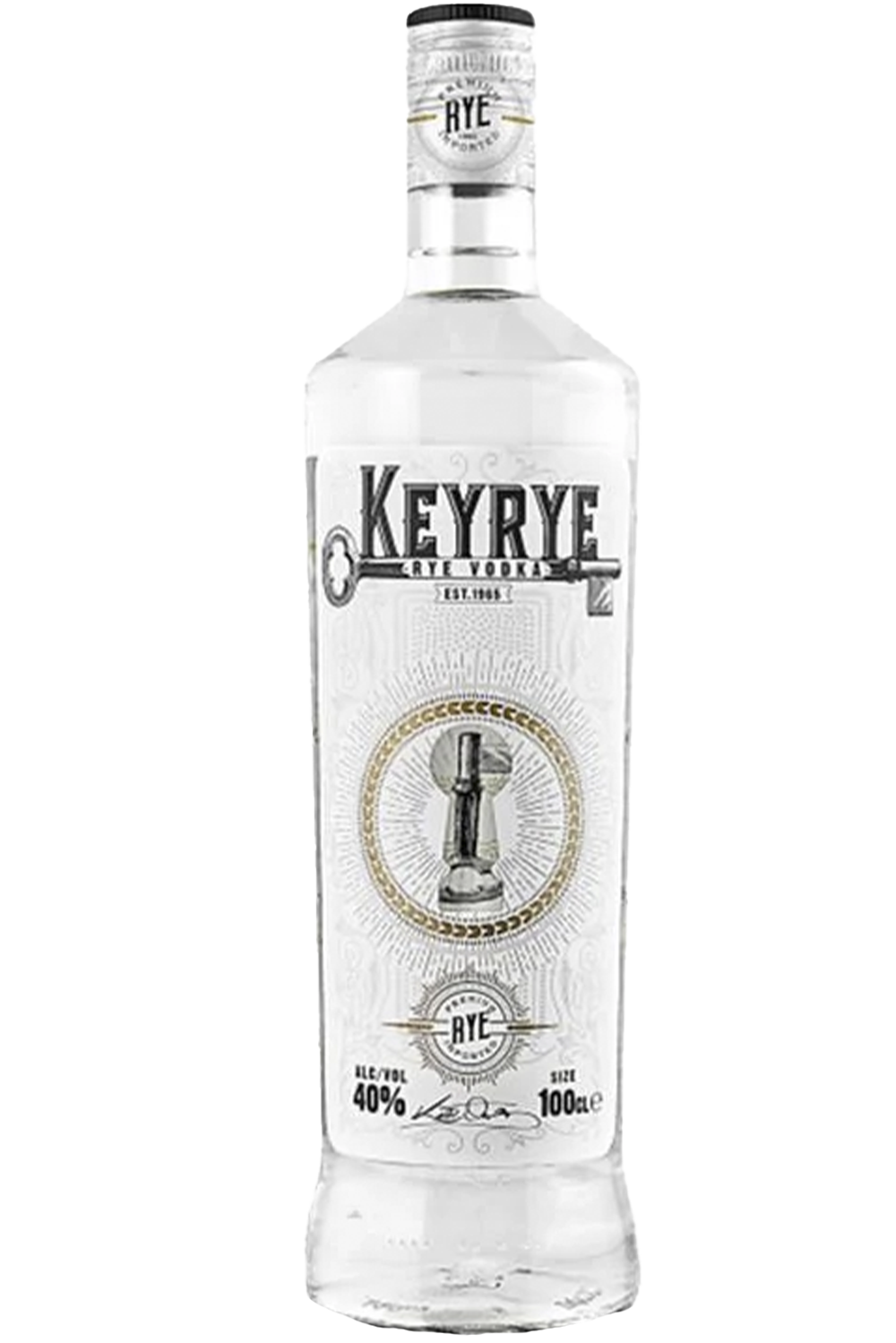 Bottle of Keyrye rye vodka 1 litre