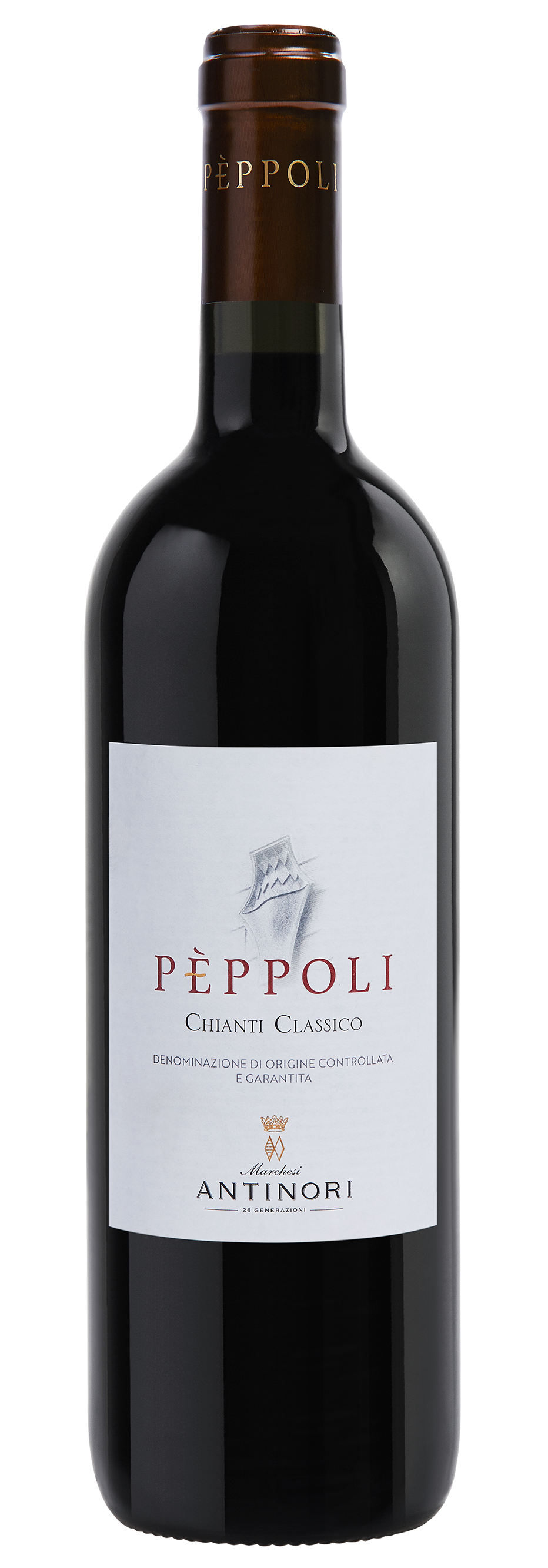 Bottle of Pèppoli Chianti Classico by Antinori