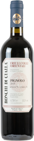 Bottle of Pignolo by Ronchi di Cialla