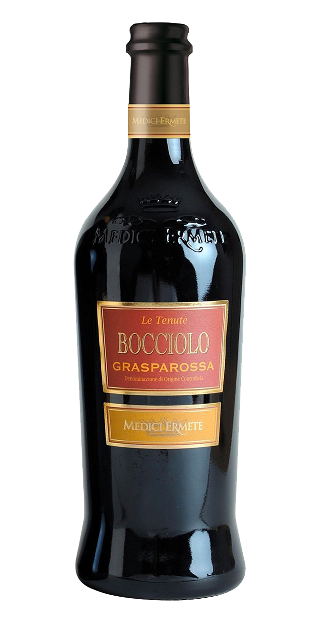 Bottle of Lambrusco Grasparossa Bocciolo by Medici Ermete