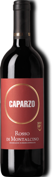 Bottle of Rosso di Montalcino by Caparzo