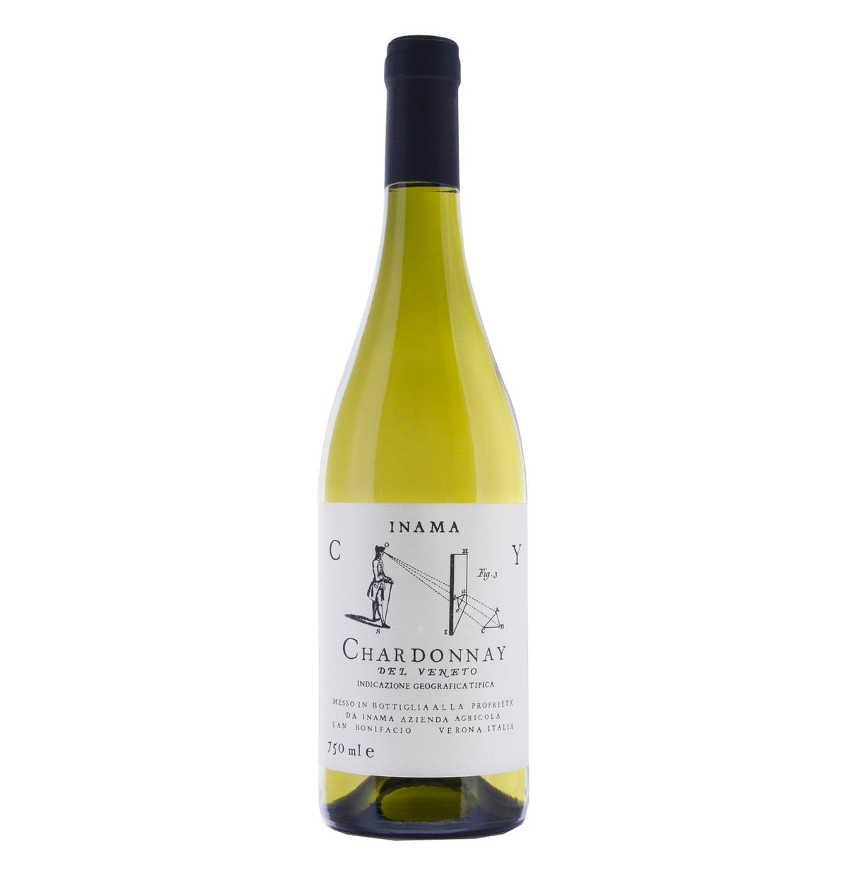 Bottle of Chardonnay by Inama