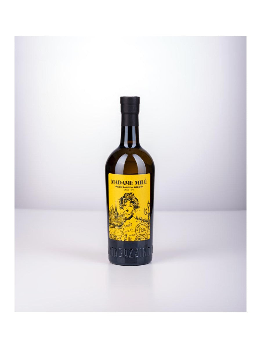 Bottle of Madame Milù liqueur