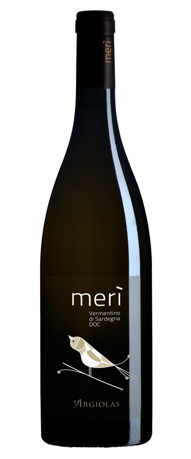 Bottle of Merì Vermentino by Argiolas