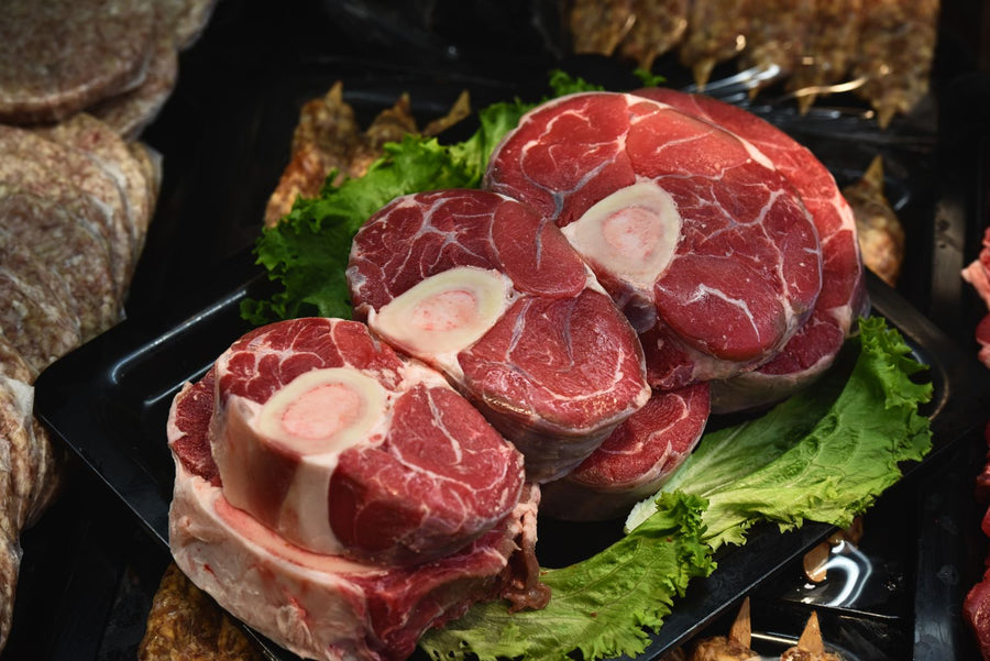 Raw veal shank cuts for ossobuco – photo by Emre Vonal, Pexels